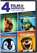 4 Film Collection: Animal Escapades: Scooby-Doo: The Movie / Teenage Mutant Ninja Turtles / Happy Feet / Yogi Bear - DVD