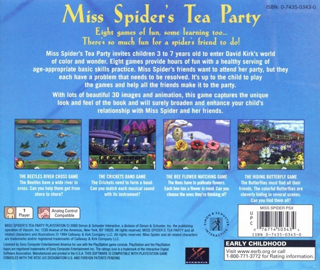 Miss Spider's Tea Party - PS1