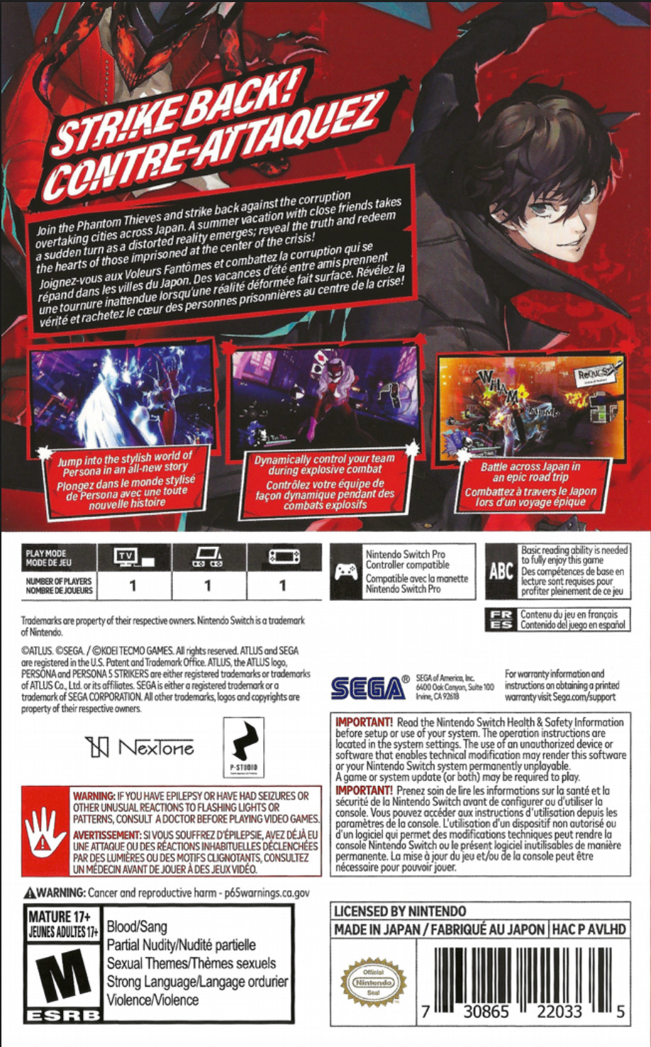 P5S: Persona 5 Strikers - Switch