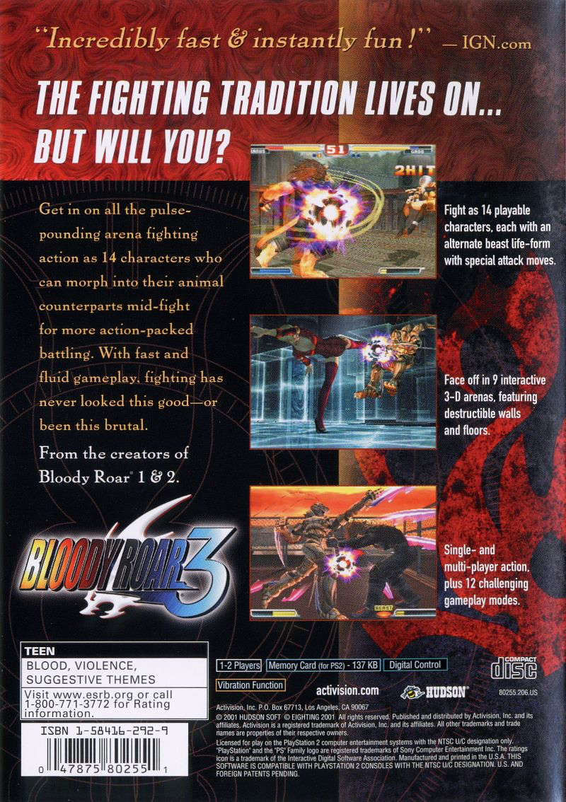 Bloody Roar 3 - PS2