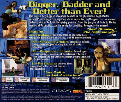 Tomb Raider 3 - Greatest HIts - PS1