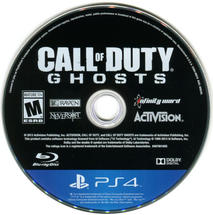Call of Duty: Ghosts Used PS4 Games For Sale Retro Game