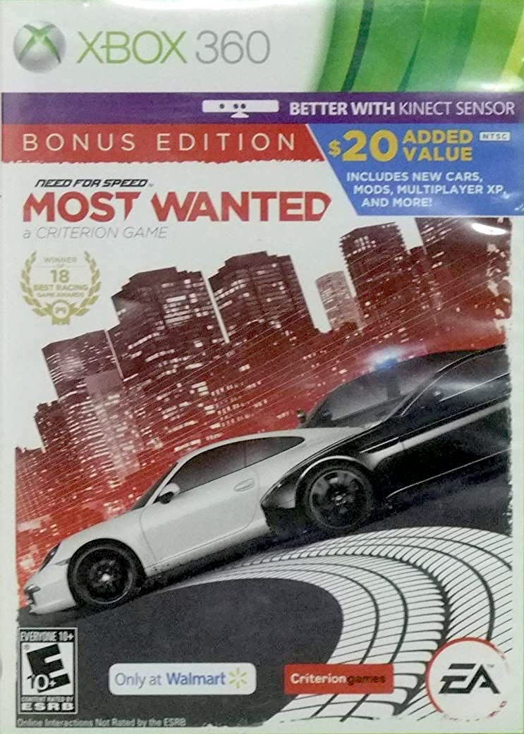 Need for Speed: Most Wanted - Bonus Edition (Criterion) - Xbox 360