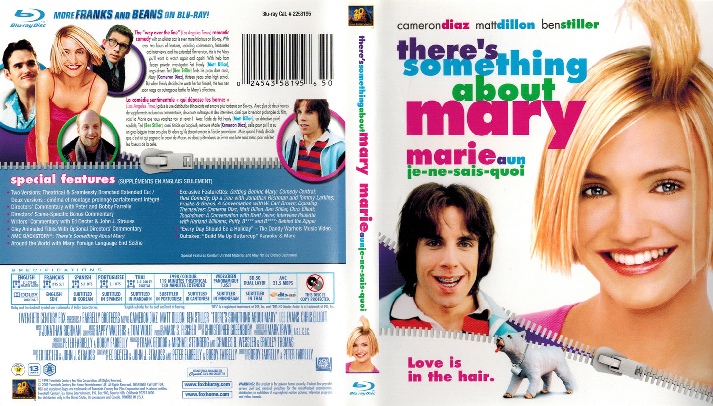 There's Something About Mary - Blu-ray Comedy 1998 R