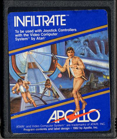 Infiltrate (Blue Label) - Atari 2600