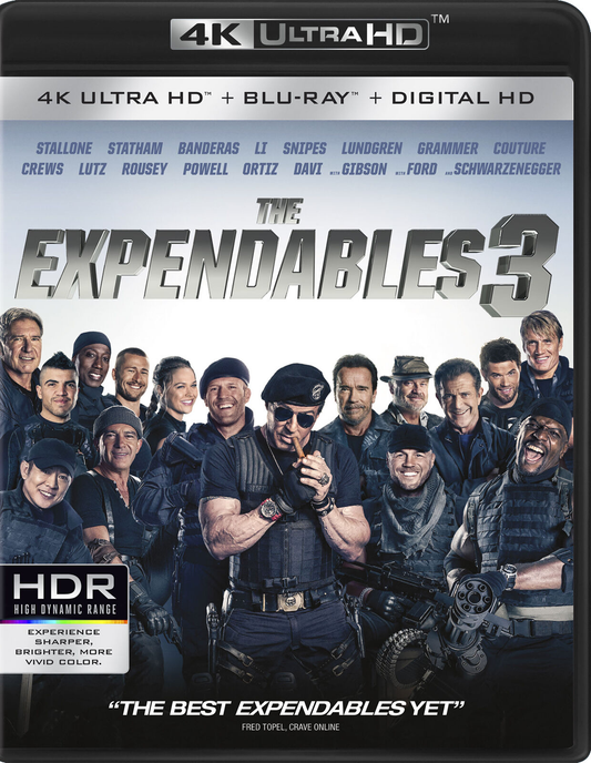 Expendables 3 - 4K Blu-ray Action/Adventure 2014 PG-13