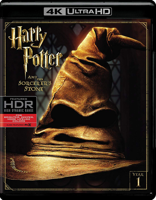 Harry Potter And The Sorcerer's Stone - 4K Blu-ray Fantasy 2001 PG