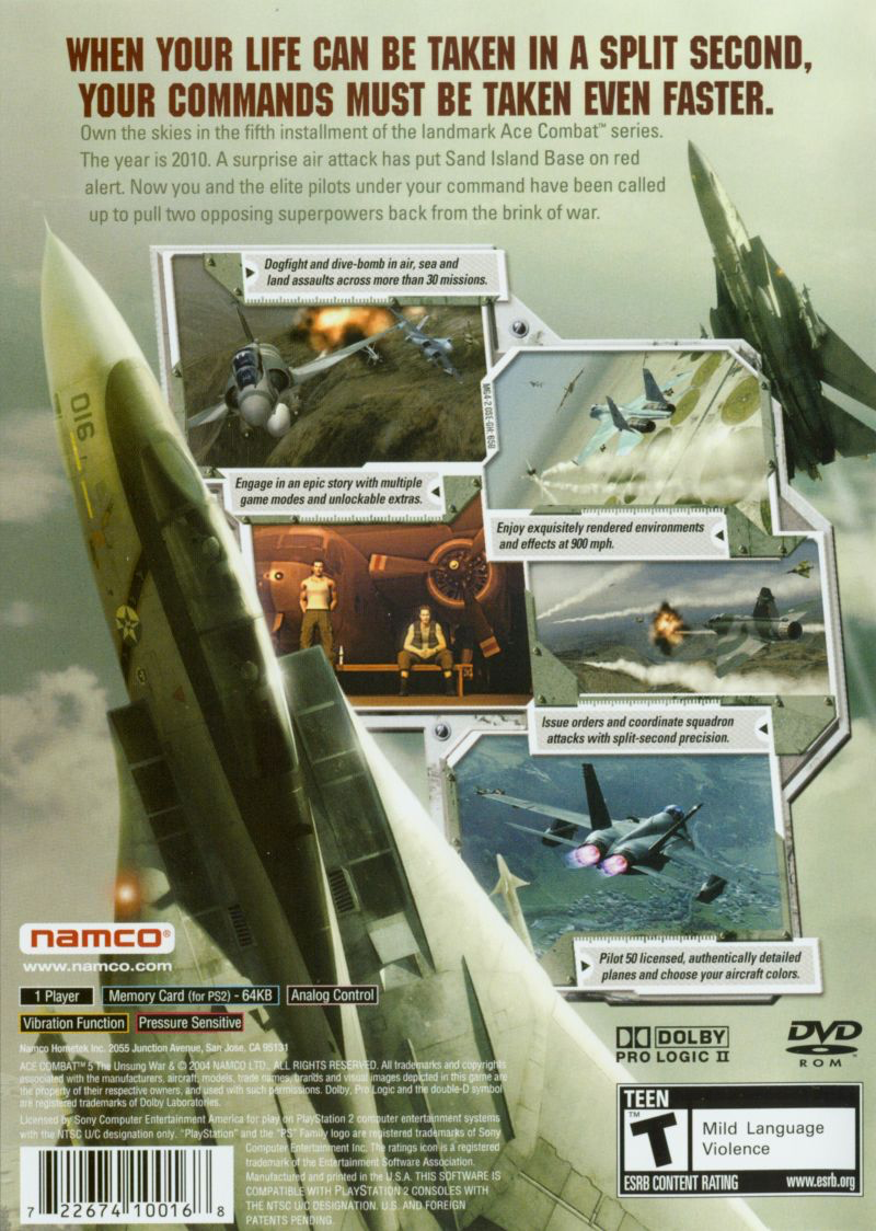Ace Combat 5: The Unsung War - PS2