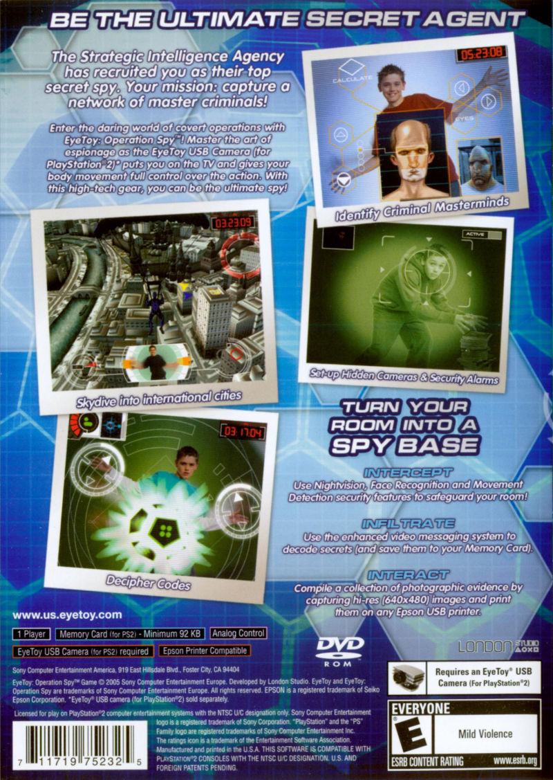 Eye Toy Operation Spy - PS2