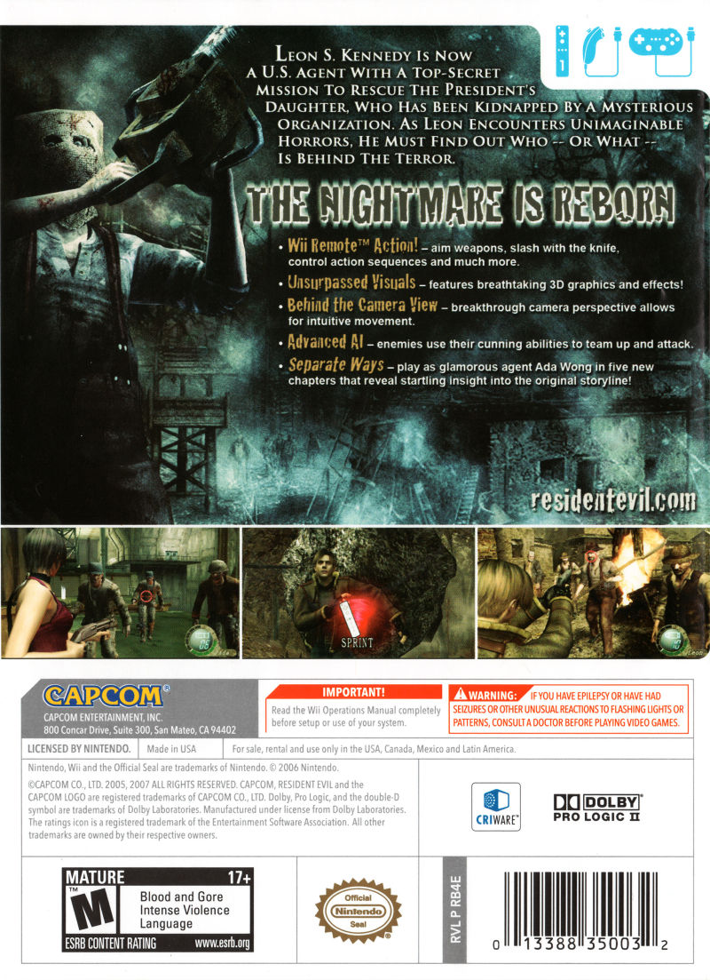 Resident Evil 4: Wii Edition - Wii