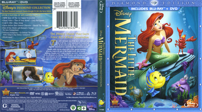 Little Mermaid Diamond Edition - Blu-ray 3D Animation 1989 G
