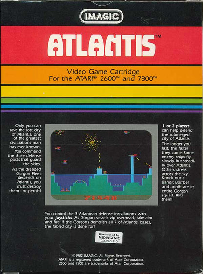 Atlantis (Blue Label) - Atari 2600