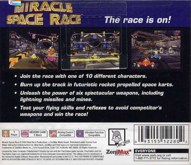 Miracle Space Race - PS1