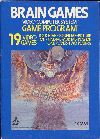 Brain Games (Text Label) - Atari 2600