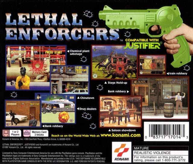 Lethal Enforcers 1 and 2 - PS1