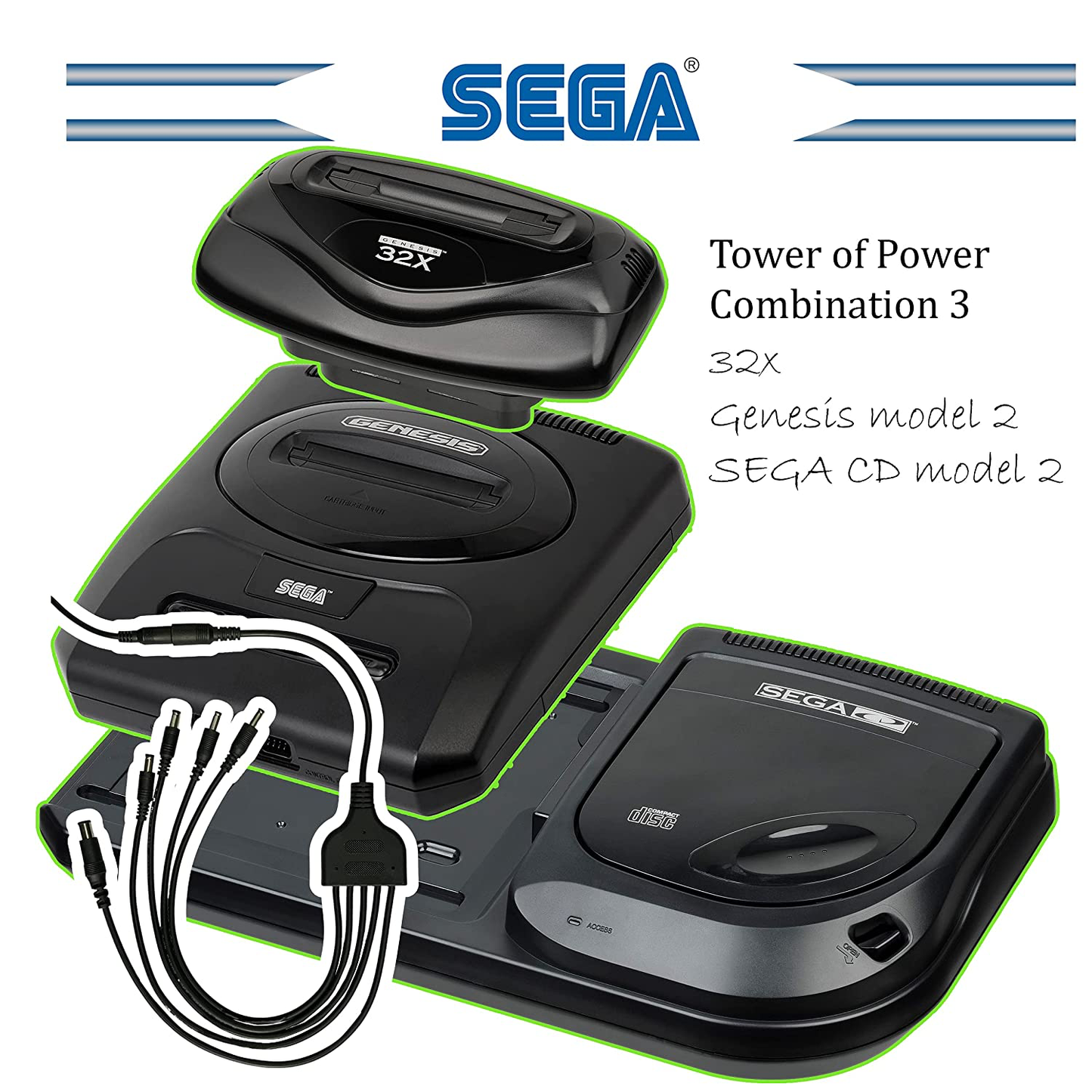 Sega Tower of Power System COMBO 3 - Genesis