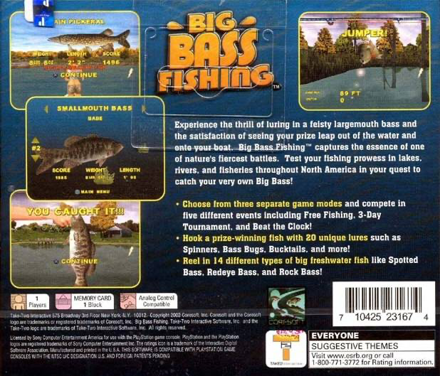 Big Bass Fishing - PS1
