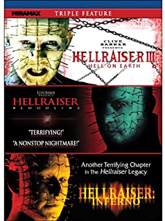 Hellraiser Triple Feature: Hellraiser IV: Bloodline / Hellraiser V: Inferno / Hellraiser VI: Hellseeker - DVD