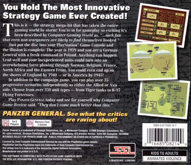 Panzer General - PS1