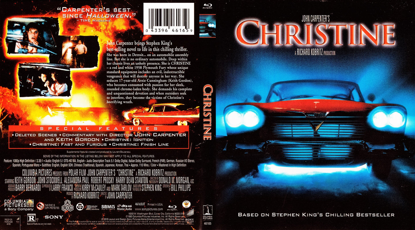 Christine - Blu-ray Horror 1983 R