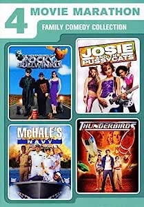 4 Movie Marathon: Family Comedy Collection: Adventures Of Rocky And Bullwinkle / Josie And The Pussycats / McHale's Navy / ... - DVD