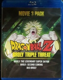 Dragon Ball Z: Broly Triple Threat: Movies 08, 09, 10: Broly: The Legendary Super Saiyan / Broly: Second Coming / Bio-Broly - Blu-ray Anime VAR MA13