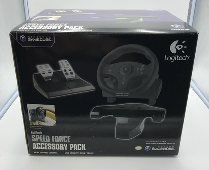 Pedals Wheel Holder Speed Force Racing Accessory Pack Logitech  No Wheel - Gamecube