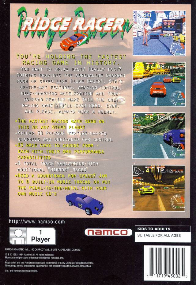 Ridge Racer (Long Box) - PS1