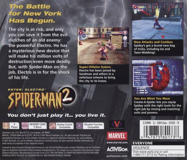 Spiderman 2: Enter Electro - PS1