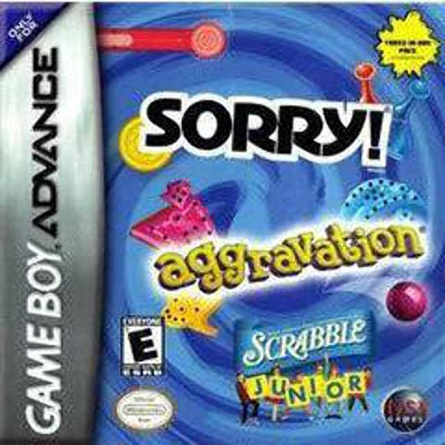 Sorry! + Aggravation + Scrabble Jr. - Game Boy Advance