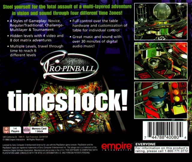 Timeshock: Pro Pinball - PS1