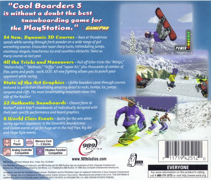 Cool Boarders 3 - Greatest Hits - PS1