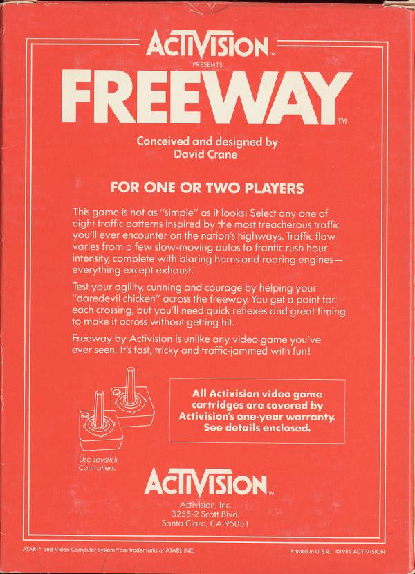 Freeway (Red Label) - Atari 2600