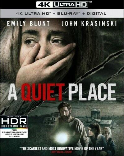 Quiet Place - 4K Blu-ray Horror/Sci-fi 2018 PG-13