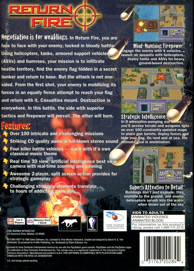 Return Fire (Long Box) - PS1