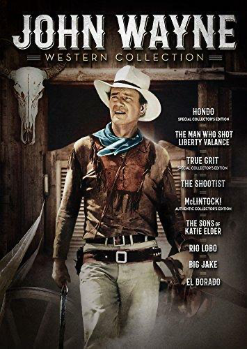 John Wayne Western Collection: Hondo / The Man Who Shot Liberty Valance / True Grit / The Shootist / McLintock! / ... - DVD