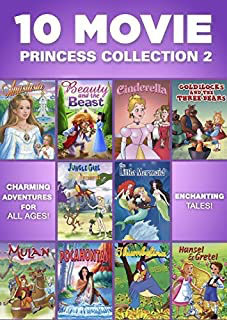 10 Movie Princess Collection 2: Aanastasia / Beauty And The Beast / Cinderella / Goldilocks And The Three Bears / ... - DVD
