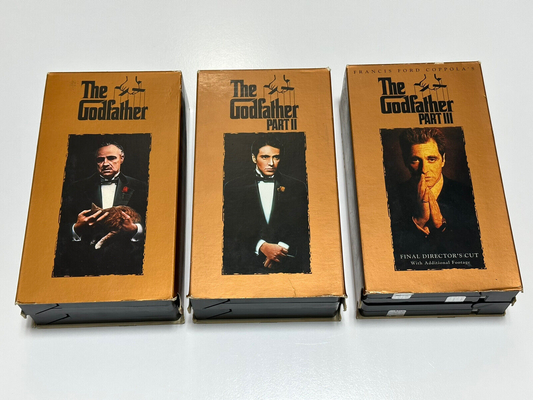 The Godfather Parts I-III - VHS Action UNK NR