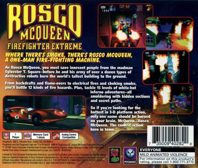 Rosco McQueen: Firefighter Extreme - PS1