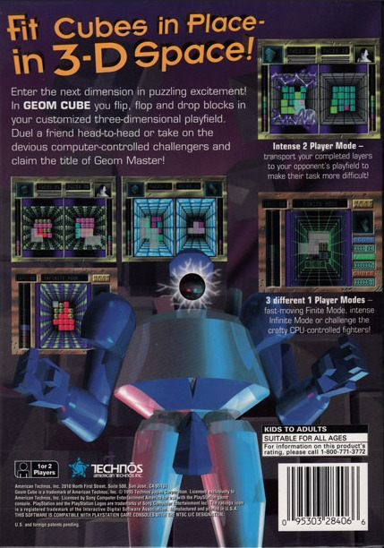 Geom Cube (Longbox) - PS1