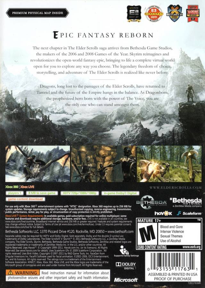 Elder Scrolls V: Skyrim - Xbox 360