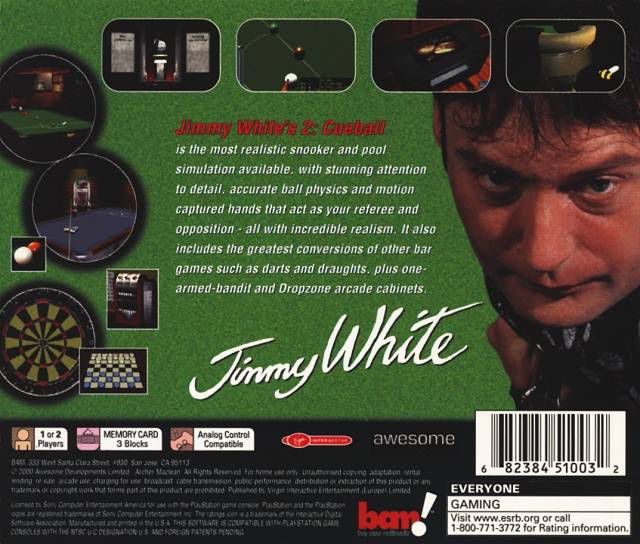 Jimmy White's 2: Cueball - PS1