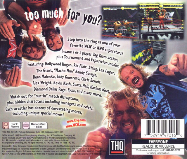 WCW Nitro - Greatest Hits - PS1