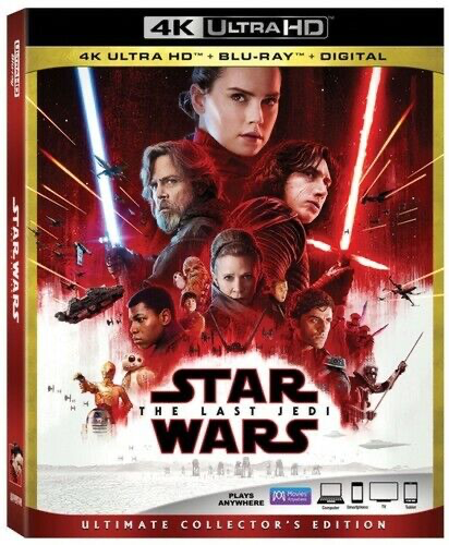 Star Wars: Episode VIII: Last Jedi Ultimate Collector's Edition - 4K Blu-ray SciFi 2017 PG-13