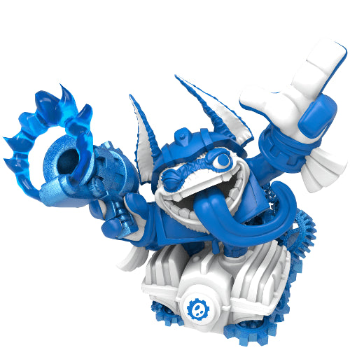 Power Blue Trigger Happy - Skylanders SuperChargers In-Game Variant Character
