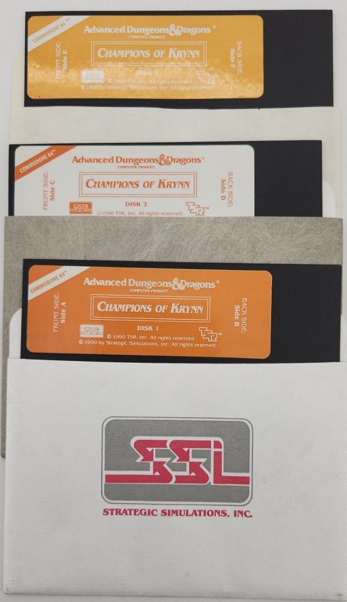 Advanced Dungeons and Dragons Champions of Krynn - Commodore 64