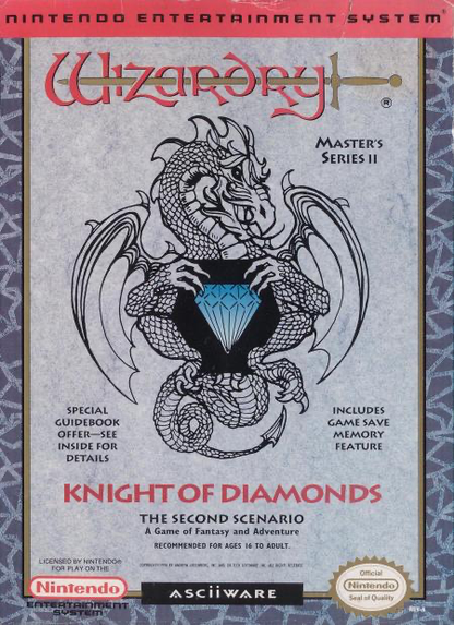 Wizardry Knight of Diamonds The Second Scenario - NES