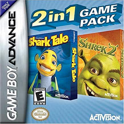 Shrek 2 and Shark Tale 2 in 1 - Game Boy Advance