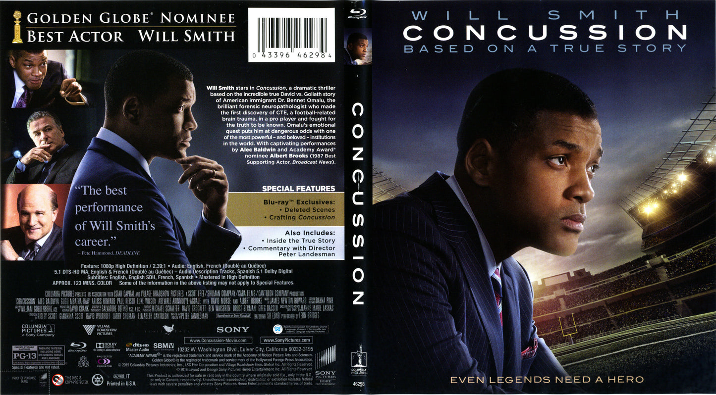 Concussion - Blu-ray Drama 2015 PG-13